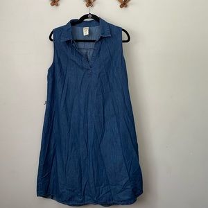 Faded Glory Sleeveless Denim Dress XL